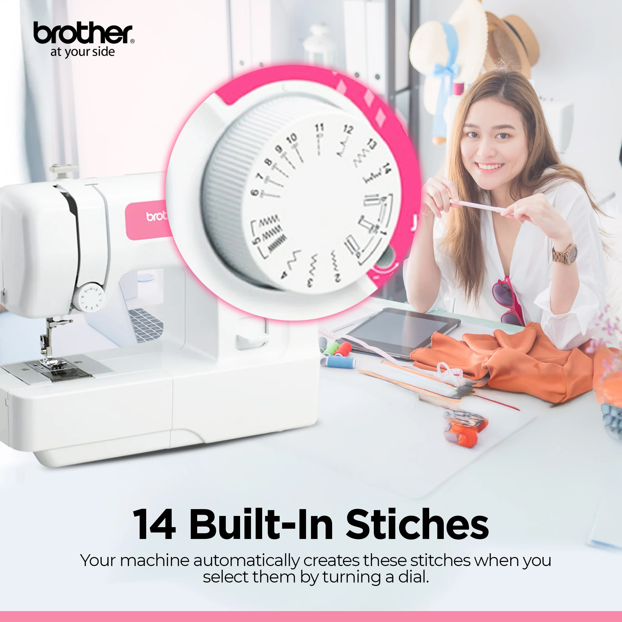 Compact Electric Sewing Machine Easy To Use Sewing And Mending Machine |