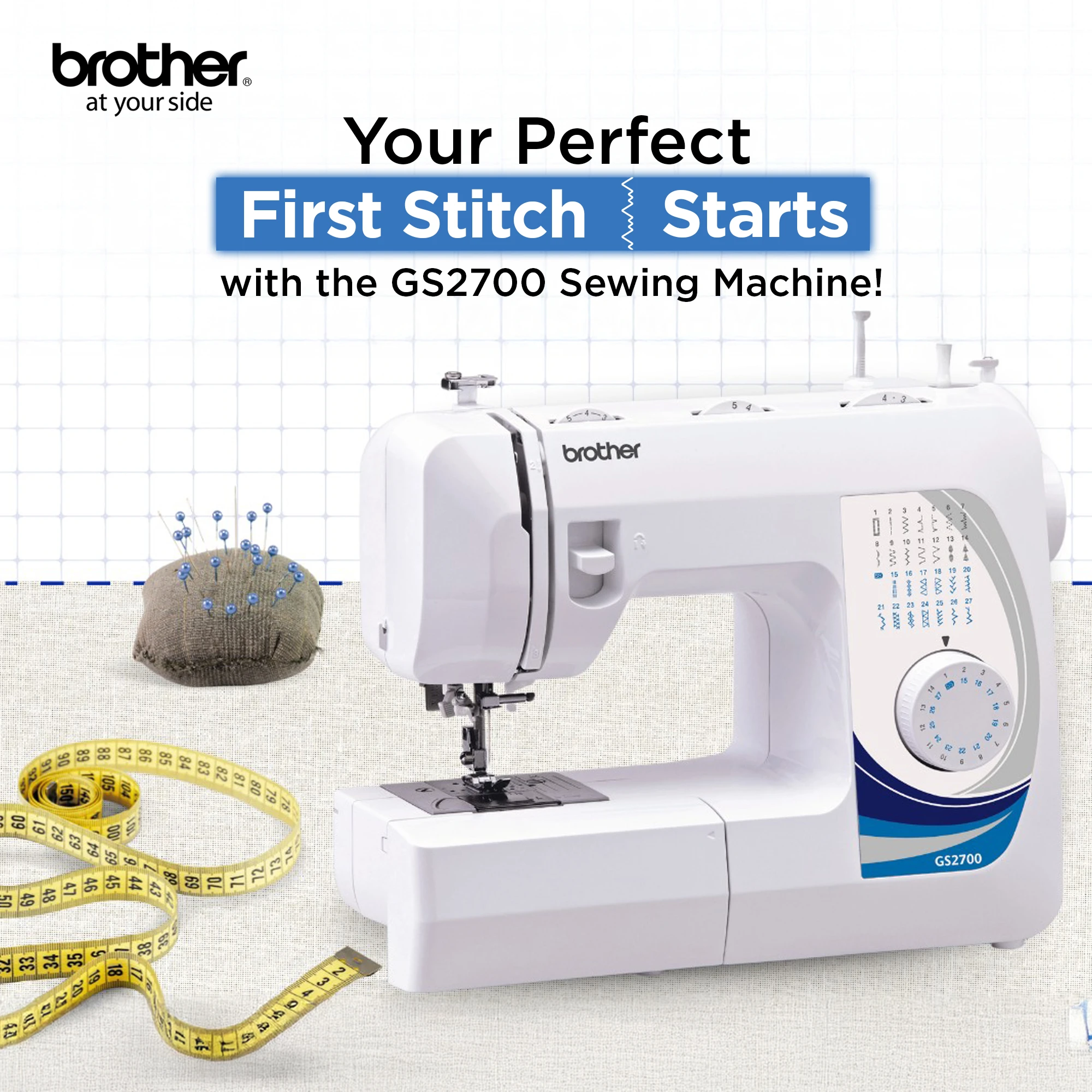 Traditional Metal Chassis Electric Sewing Machines Featuring 27 Built-In Stitch Selections For Convenient And Versatile Sewing