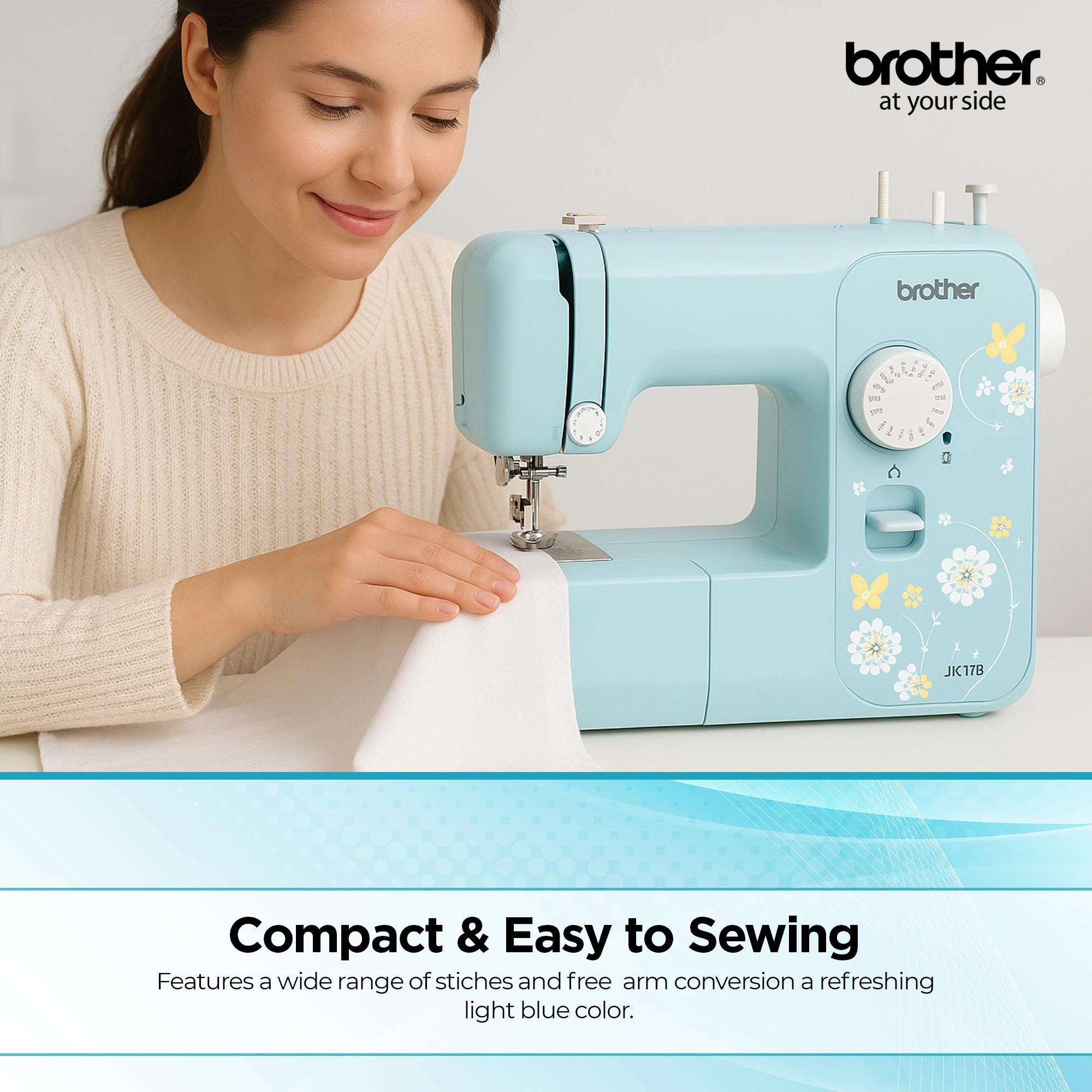 Compact Electric Sewing Machine And Easy To Use Sewing And Mending Machine