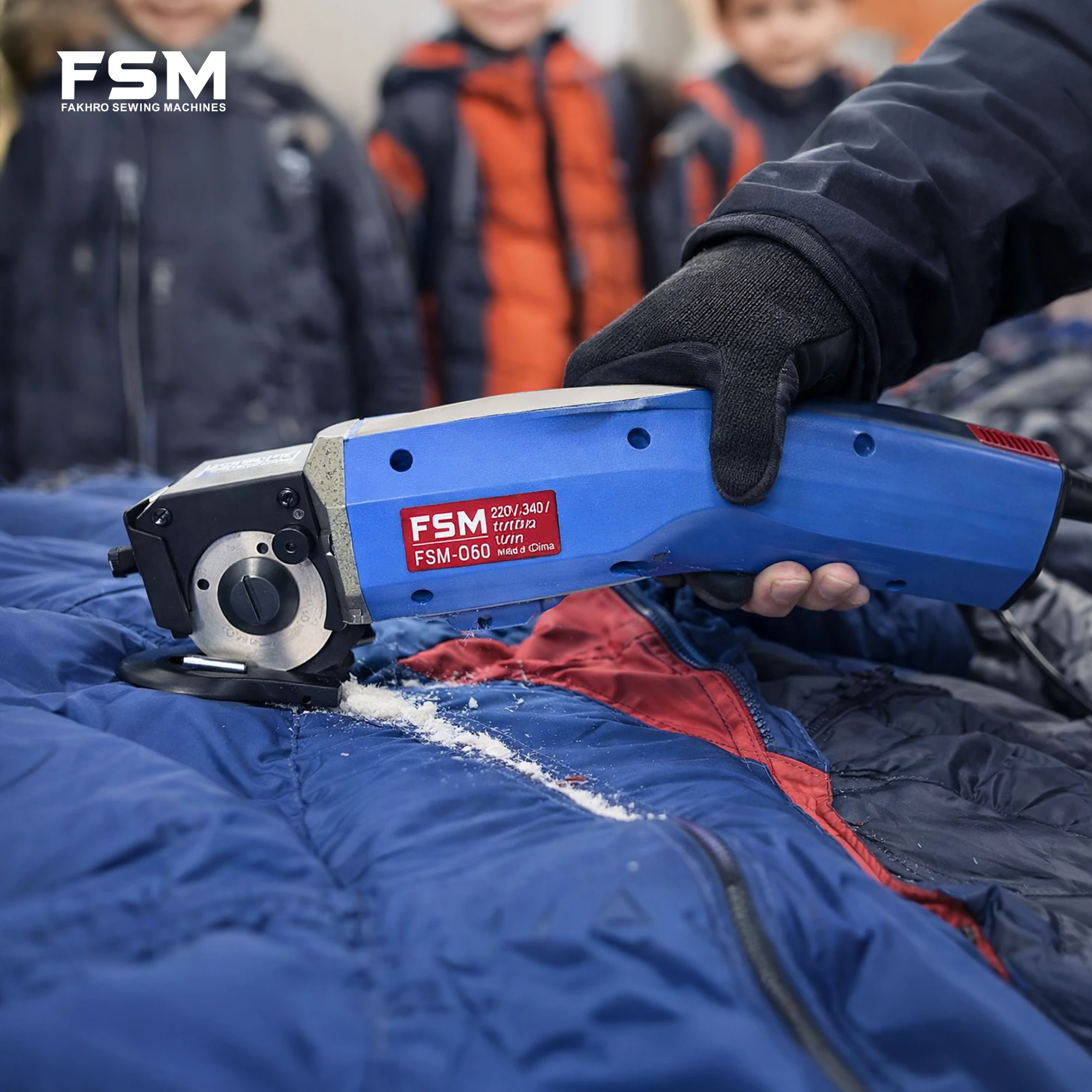 FSM - C50 Charging Fabric Cutting Machine Offers a trimming capacity  of up to 5mm and  Equipped with a 35W  | 3.6V  rechargeable battery | Perfect for fabric,