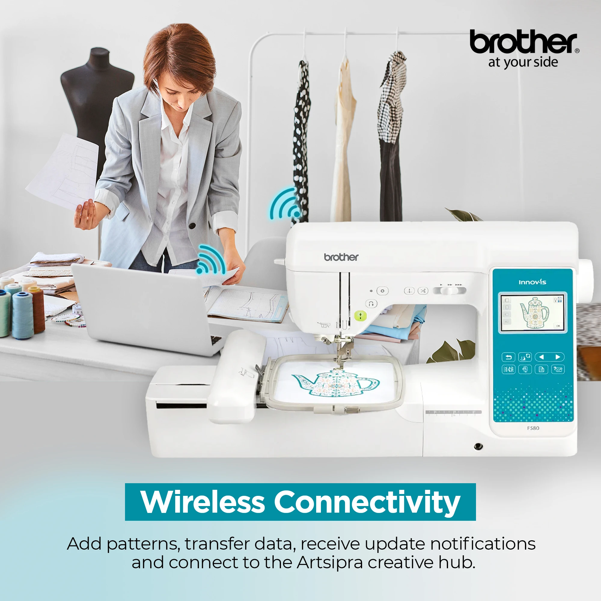 Innov-is F580 Electric Sewing, Quilting & Embroidery Machine