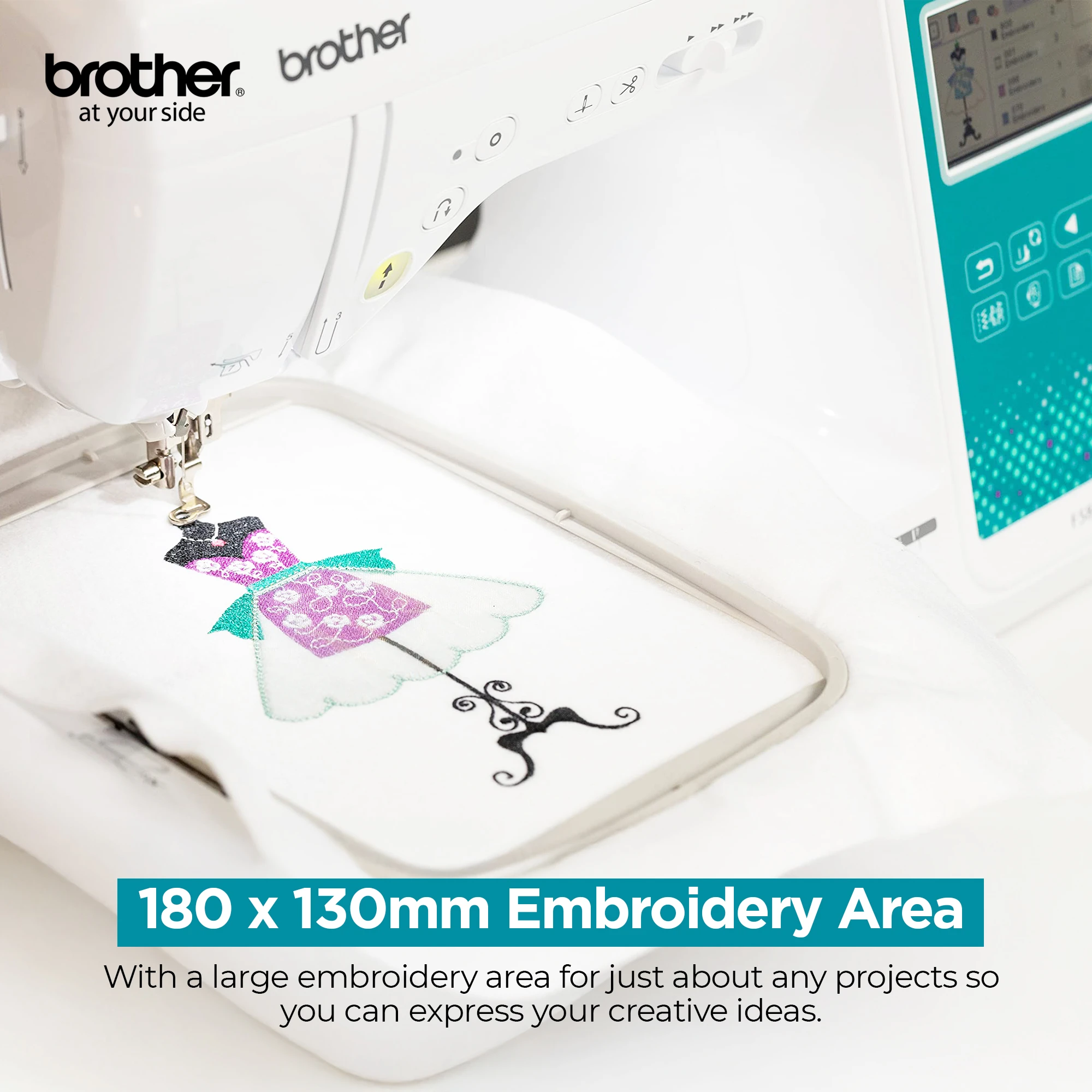 Innov-is F580 Electric Sewing, Quilting & Embroidery Machine