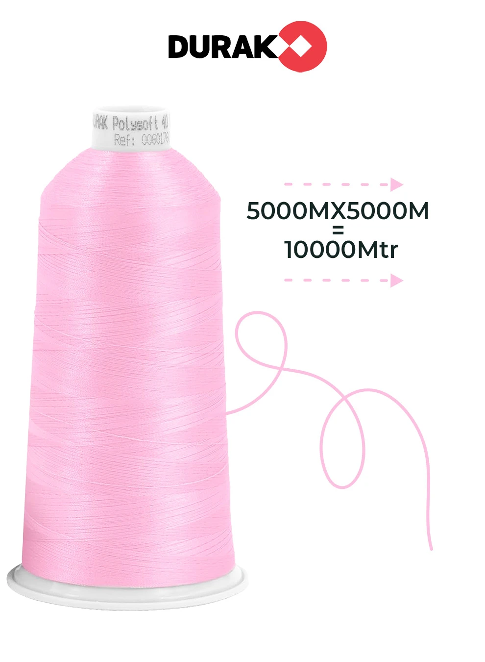 2  piece  Durak Poly-Soft Trilobal Polyester Embroidery Thread