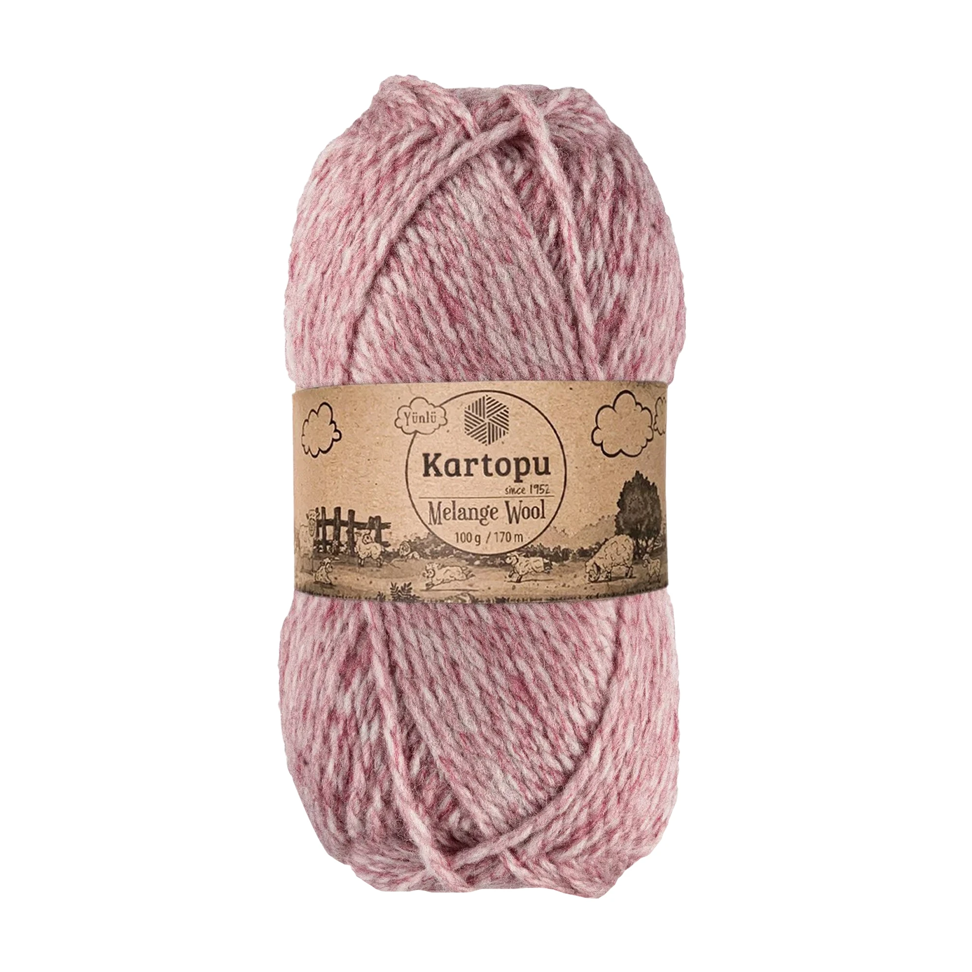 Kartopu K9005 Melange Wool Yarn