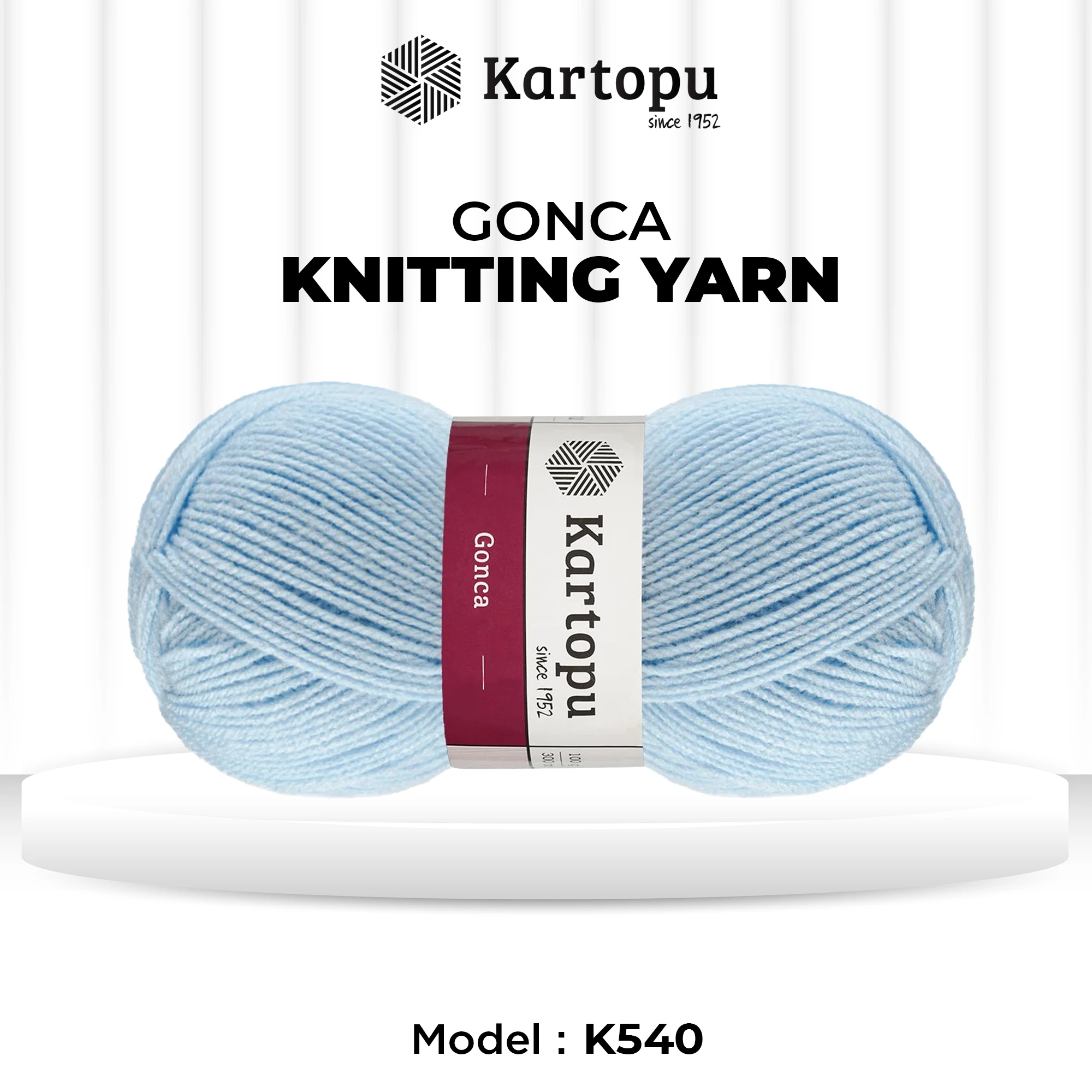 Kartopu K540 Gonca Knitting Yarn â€“ 100g, 300m