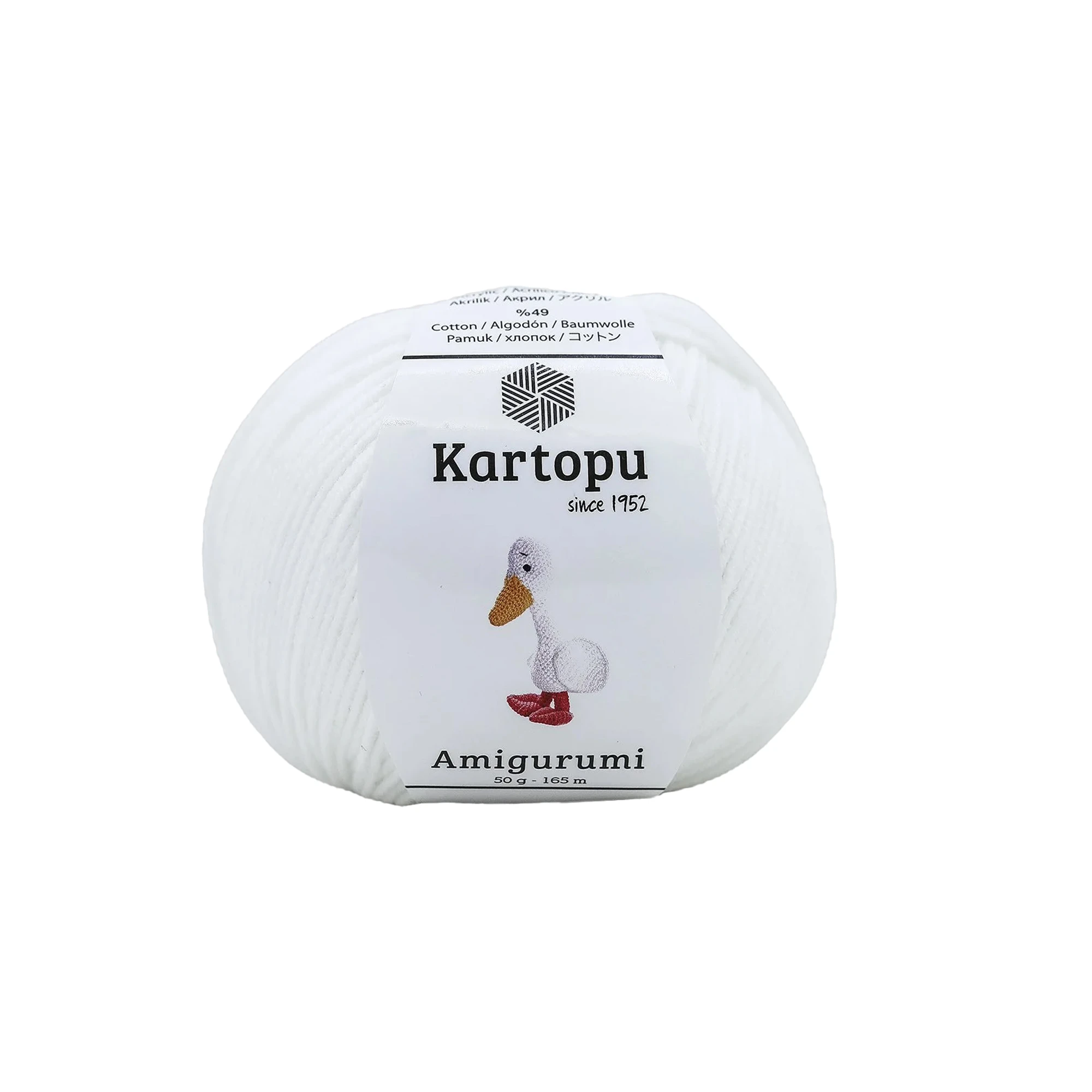 Kartopu K010 Amigurumi Knitting Yarn â€“ 50g, 165m