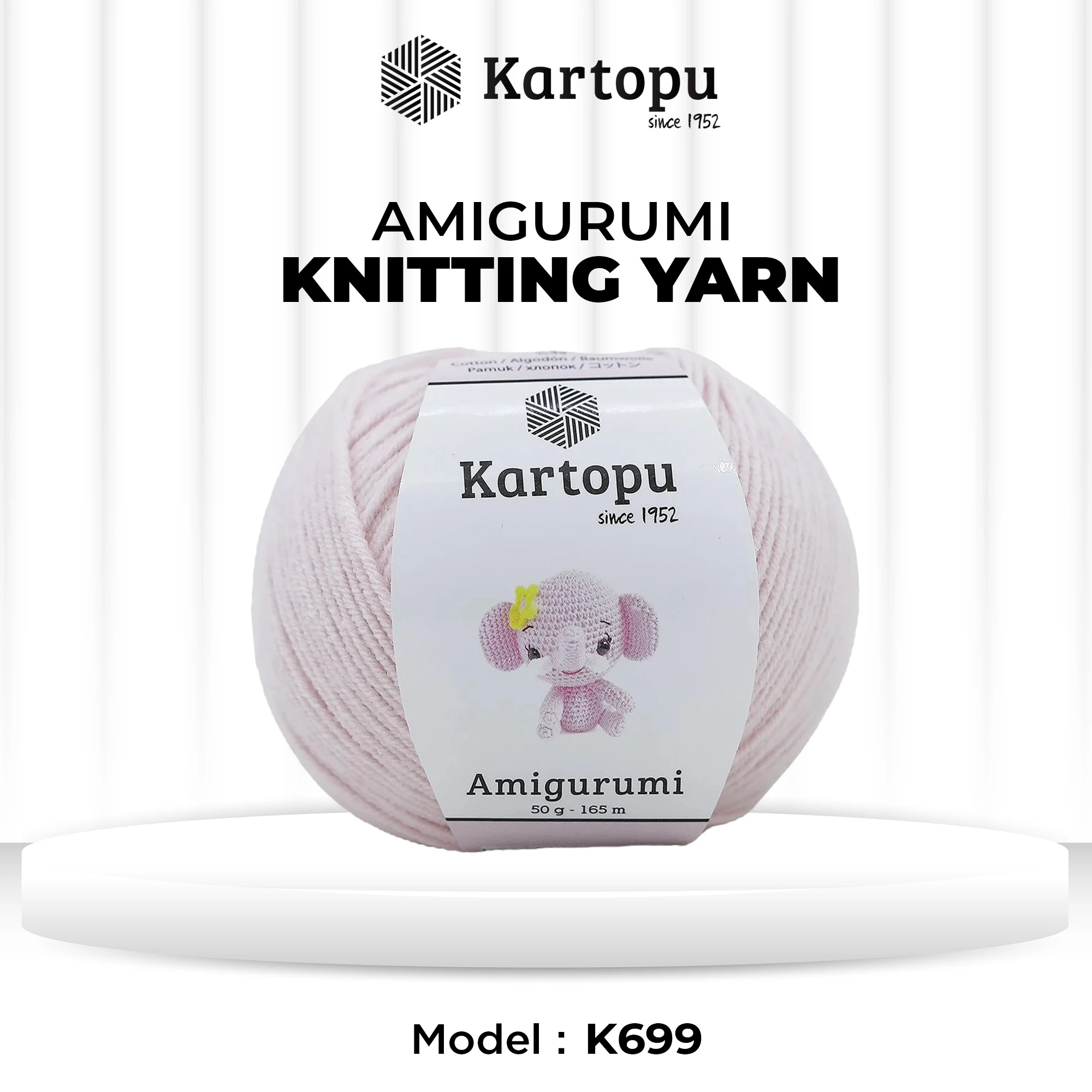 Kartopu K699 Amigurumi Knitting Yarn â€“ 50g, 165m